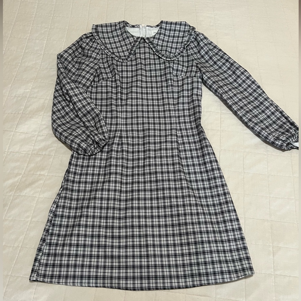 Plaid Peter Pan Collar Dress